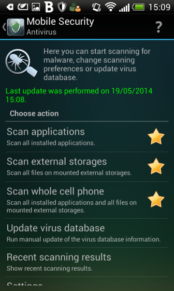 Бесплатный антивирус для смартфона